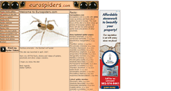 Desktop Screenshot of eurospiders.com
